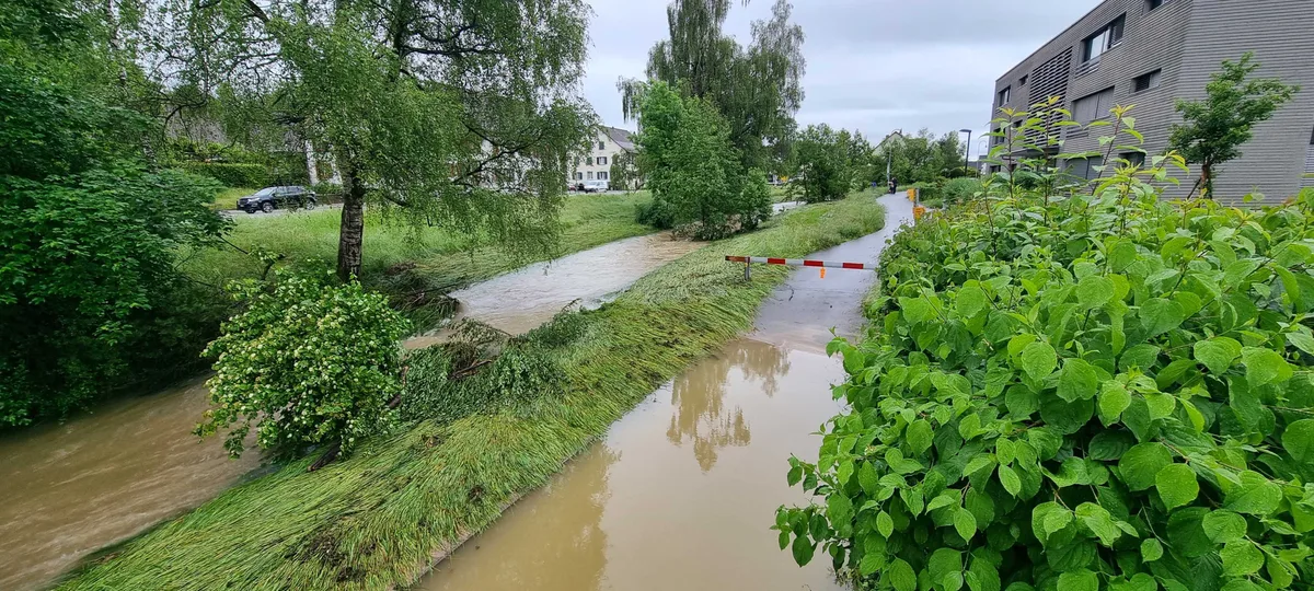 Ueberschwemmter Weg
